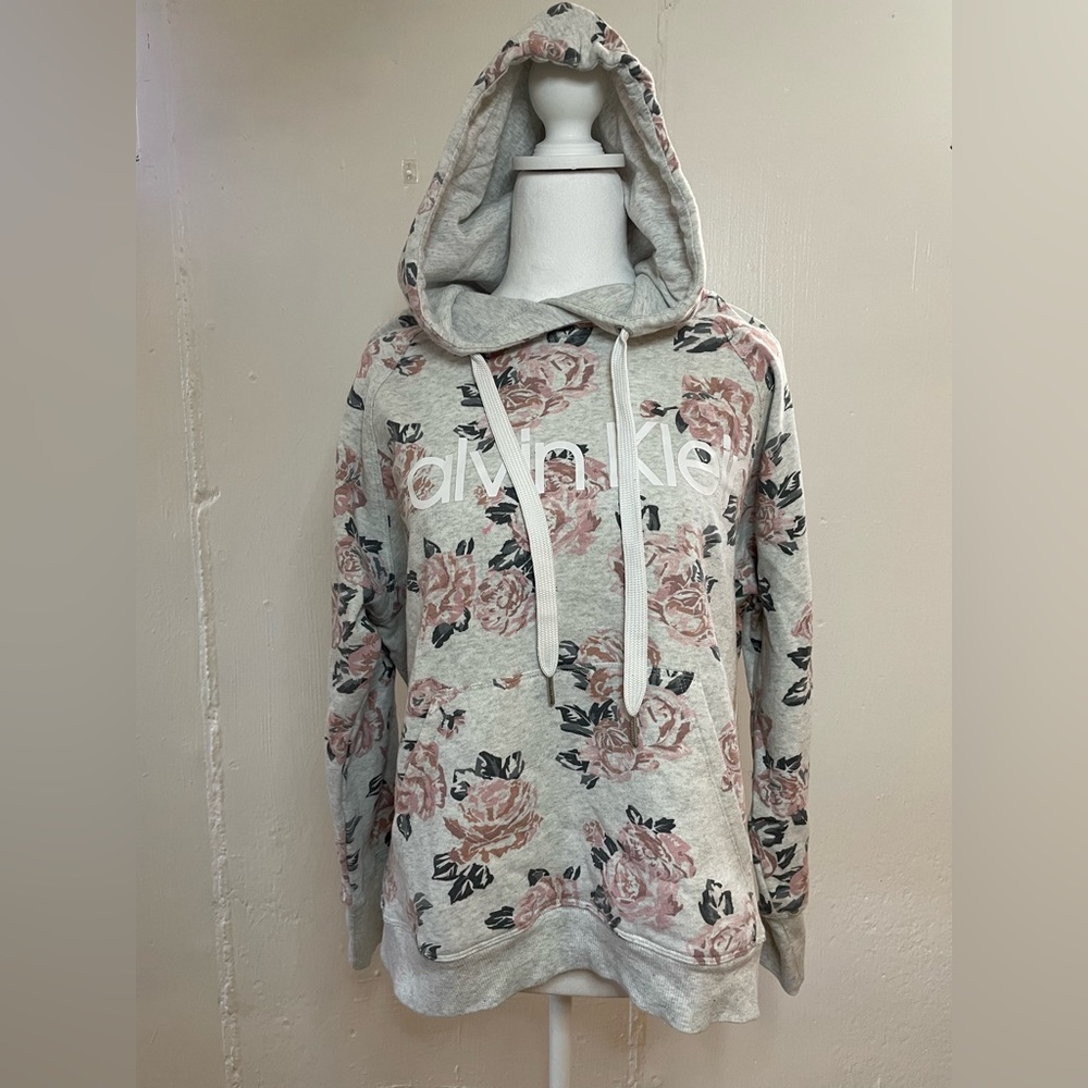 Calvin Klein Floral Hoodie Size Small